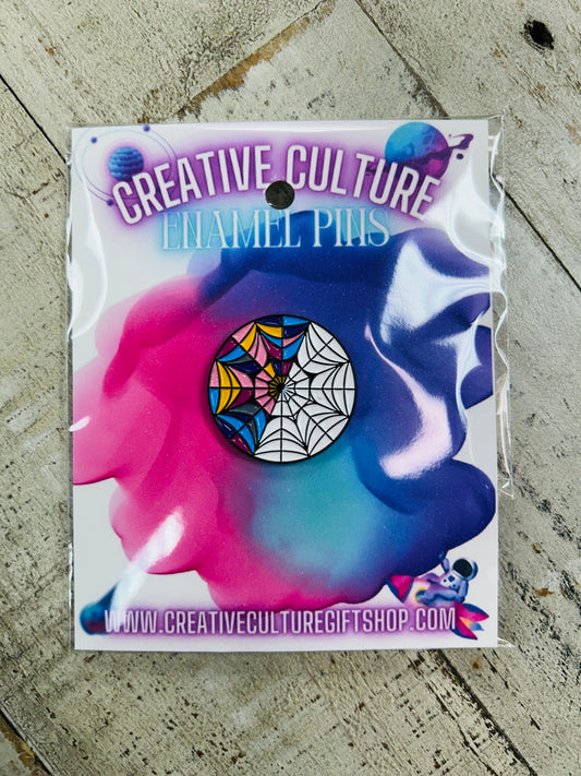 Wednesday Stained Glass Enamel Pin