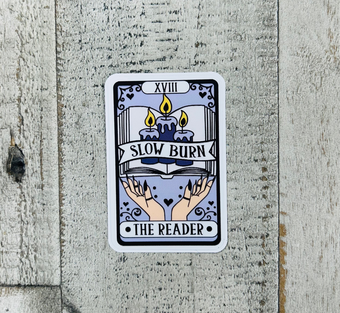 Slow Burn Tarot Vinyl Sticker