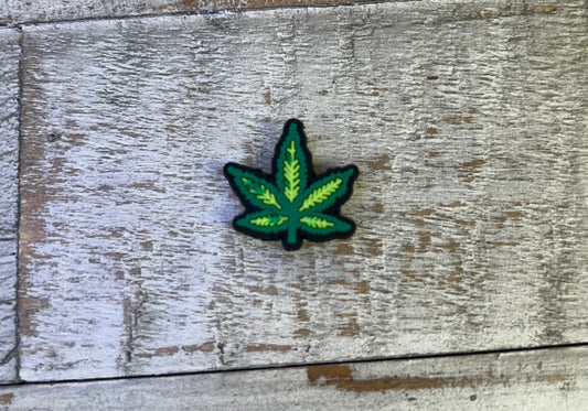 Weed Leaf Shoe Charm