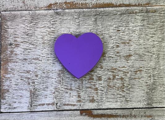 Purple Heart Shoe Charm