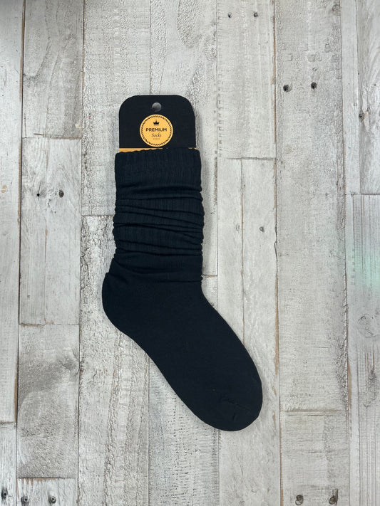 Black Slouch Socks