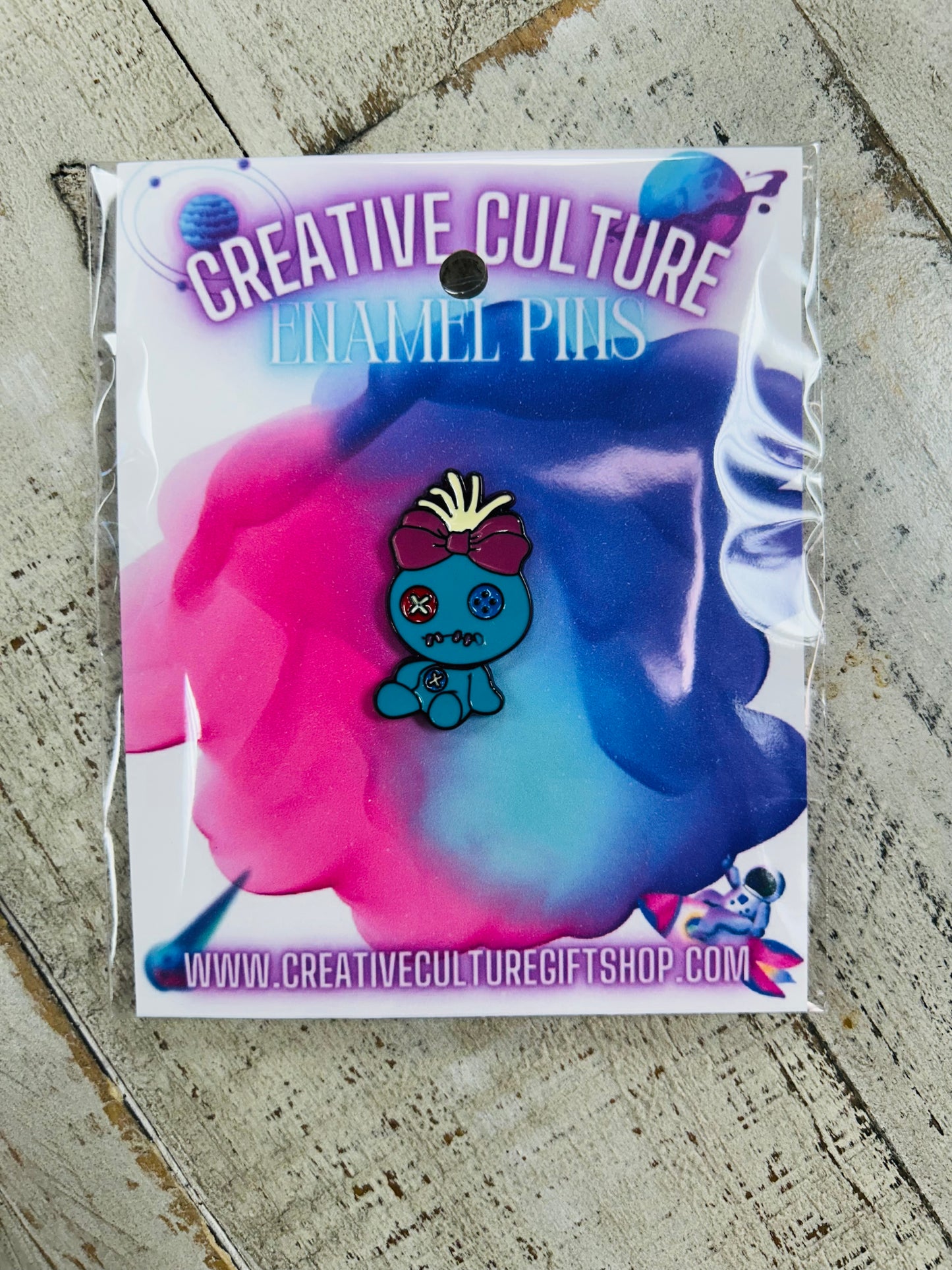 Stitch Doll Enamel Pin