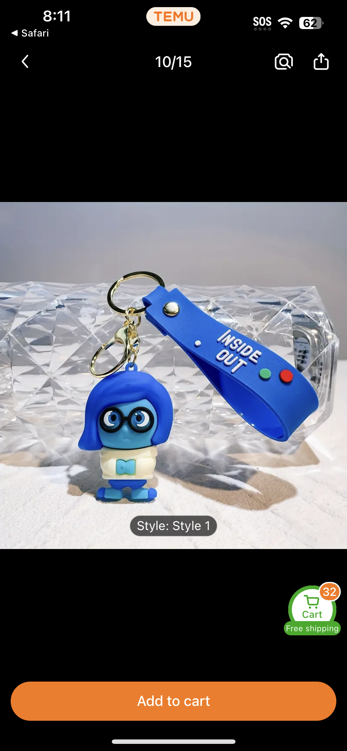 Sadness Keychain