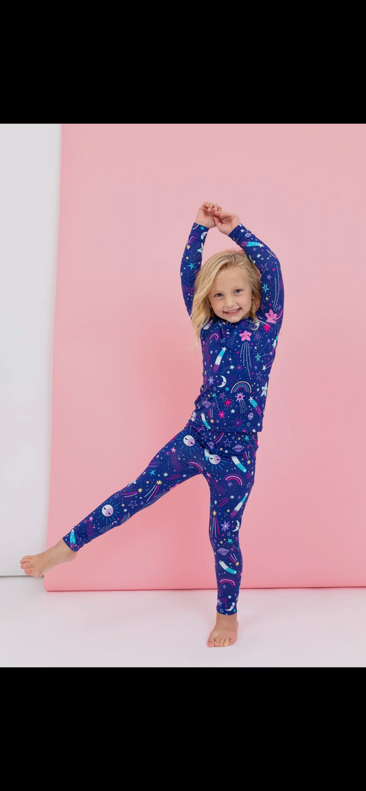 Cosmic Blast Girls Bamboo Pajamas