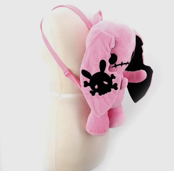 Pink Goth Bunny Backpack