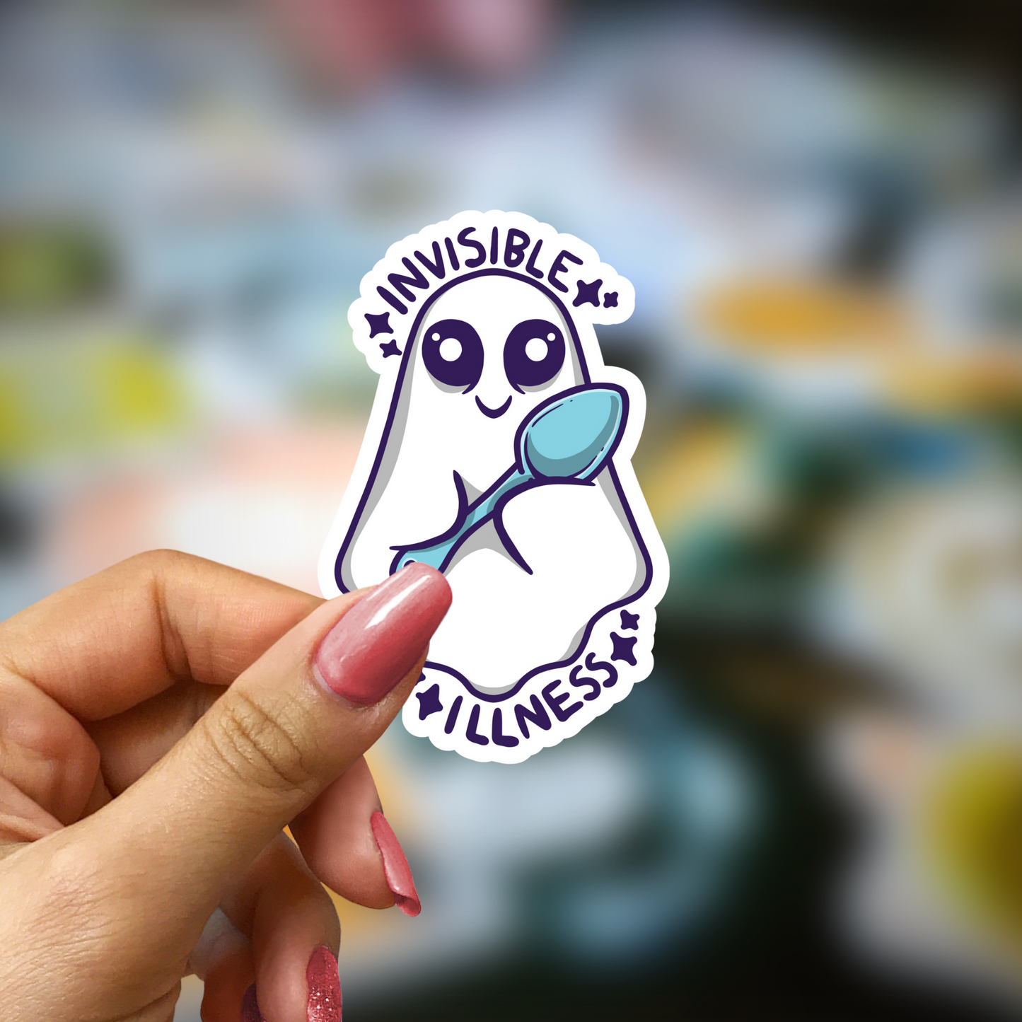 Invisible Illness 2.5in Water Resistant Sticker