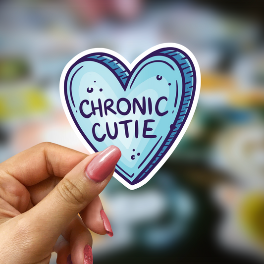 Chronic Cutie Heart 2.5in Water Resistant Sticker