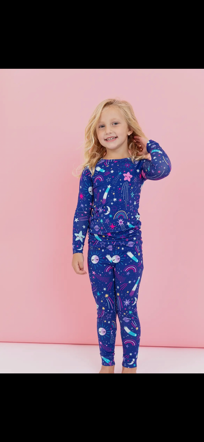 Cosmic Blast Girls Bamboo Pajamas