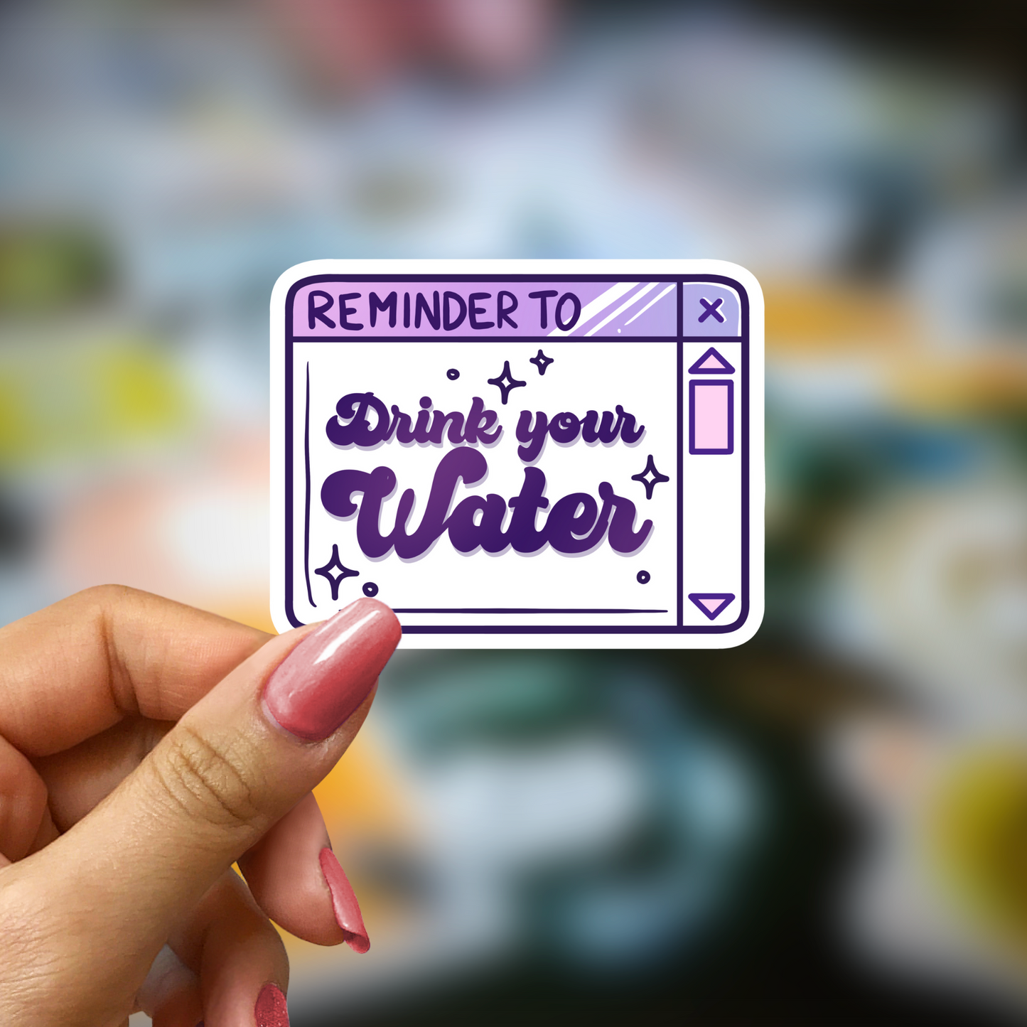 Drink Your Water 2.5in Water Resistant Sticker