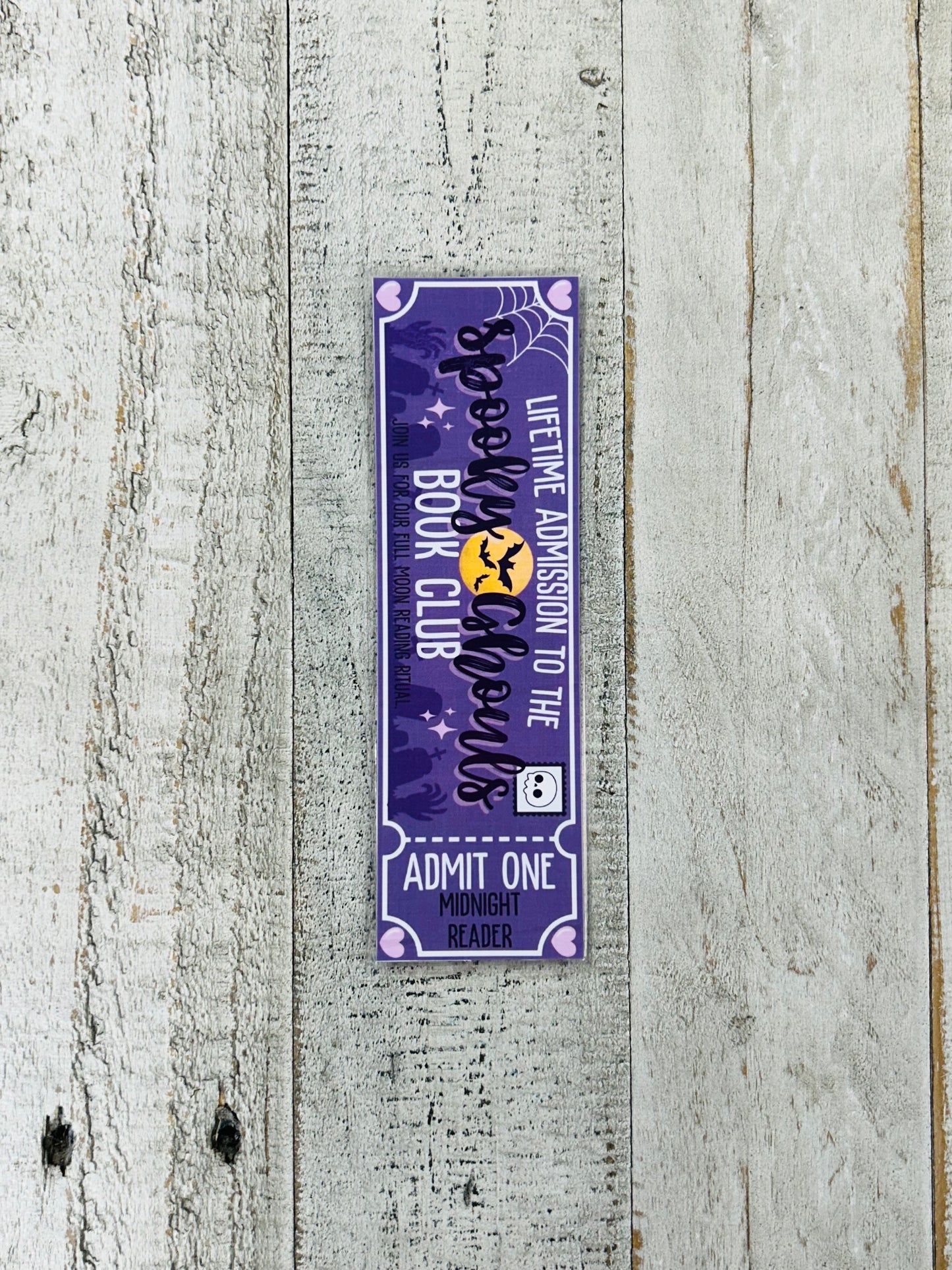 Spooky Ghouls Book Club Bookmark