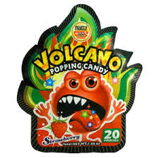 Strawberry Volcano Popping Candy