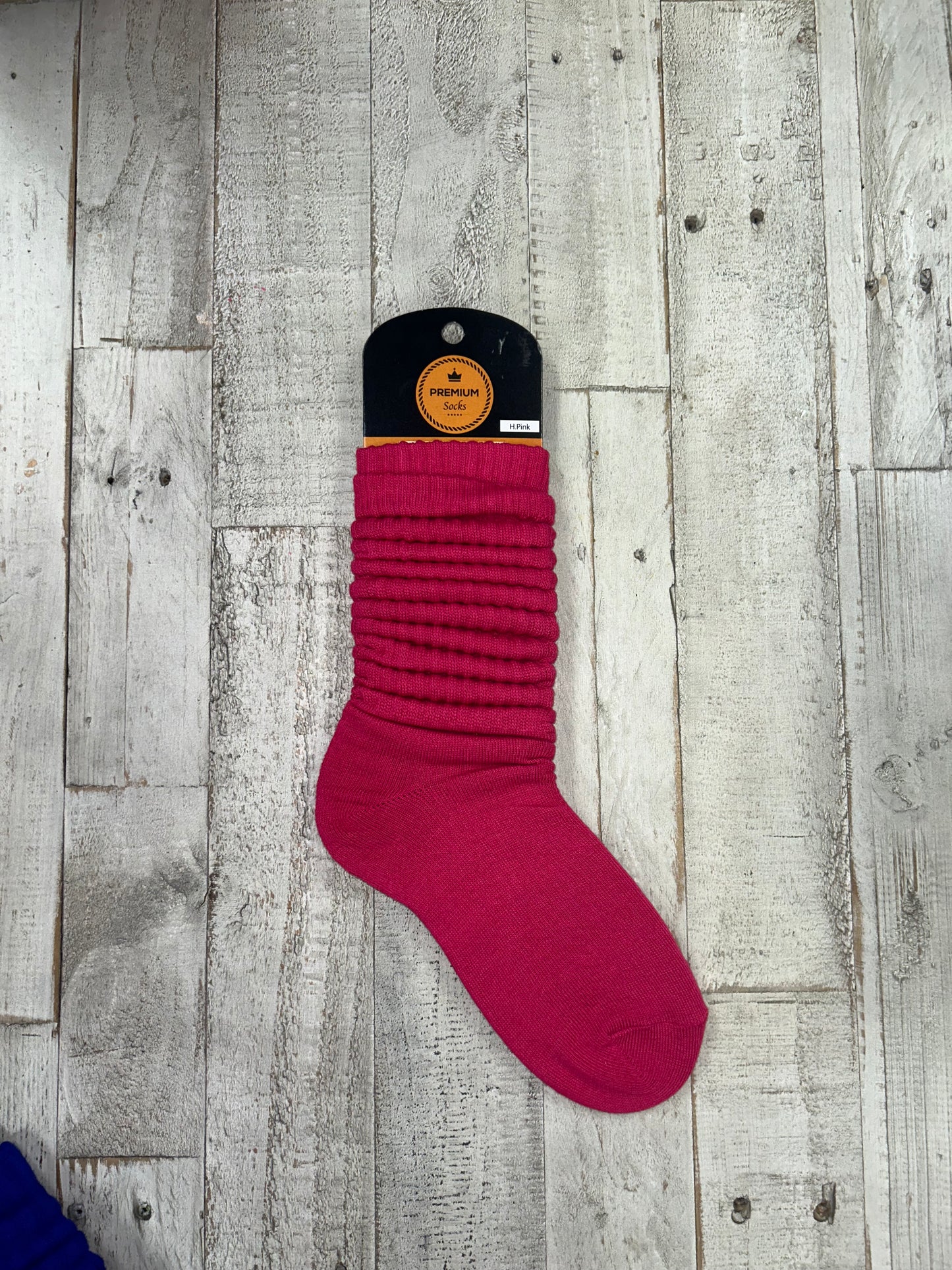 Hot Pink Slouch Socks