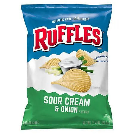 Sour Cream & Onion Ruffles 1oz